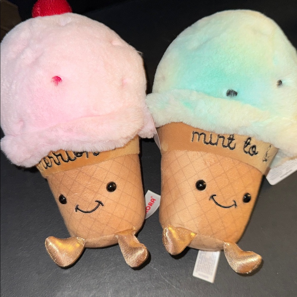 Mint To Be And Cherish You Ice Cream Cones Plush